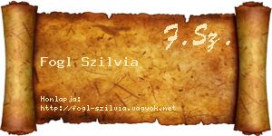 Fogl Szilvia névjegykártya